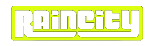 Alternative logo of Raincity in yellow